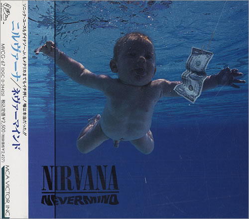Nirvana (US) Nevermind + Obi-Strip Japanese CD album (CDLP